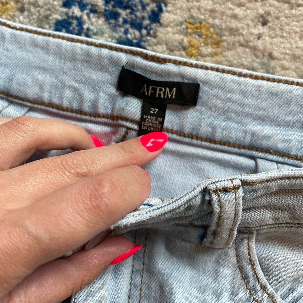 AFRM Ripped Step Hem Jeans - Picture 4 of 6